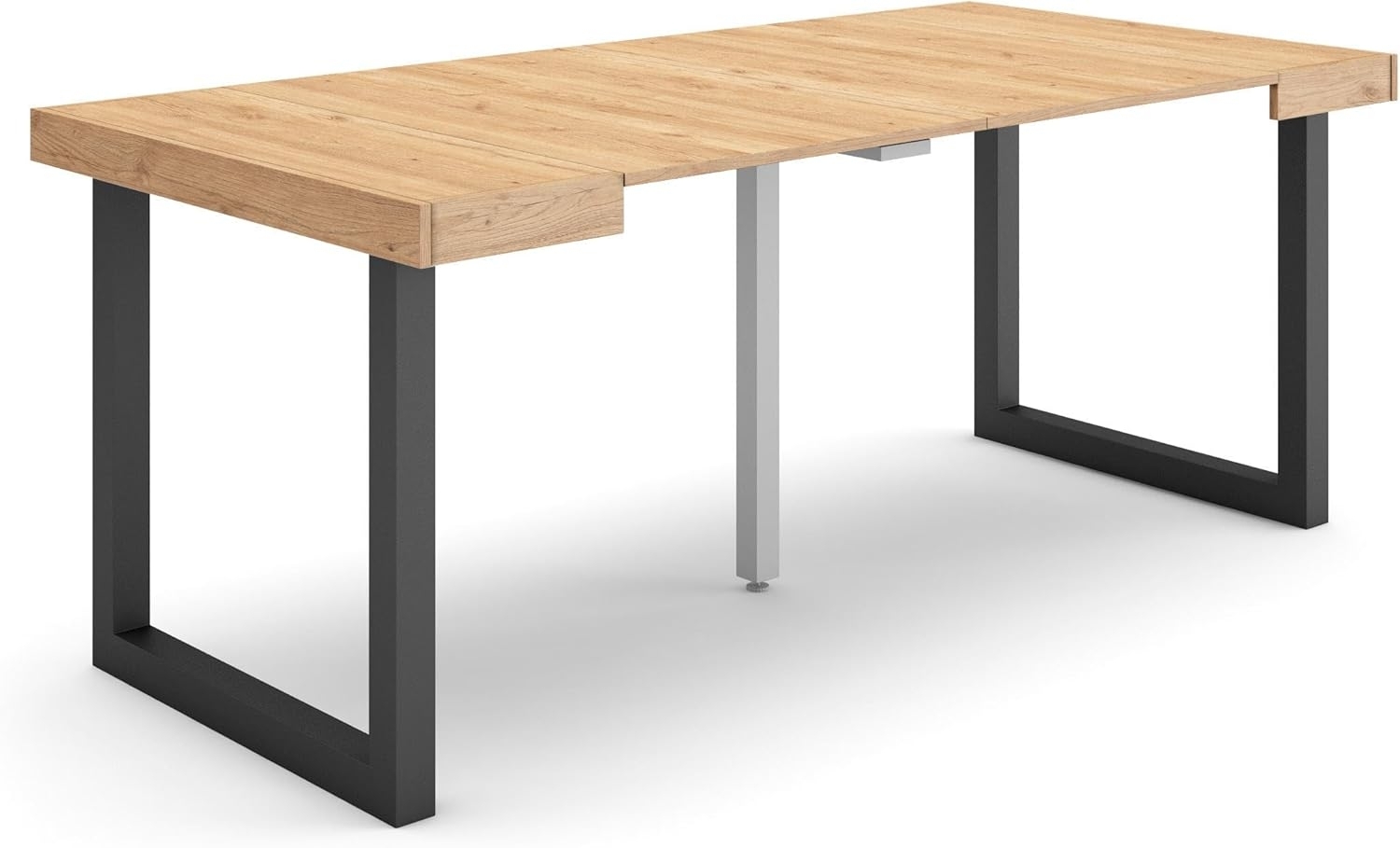Skraut Home | Ausziehbarertisch | Multifunktionaler ausziehbarer | 180 | Für 8 Gäste | Massivholz Beine | Moderner Stil | Eiche Bild 1