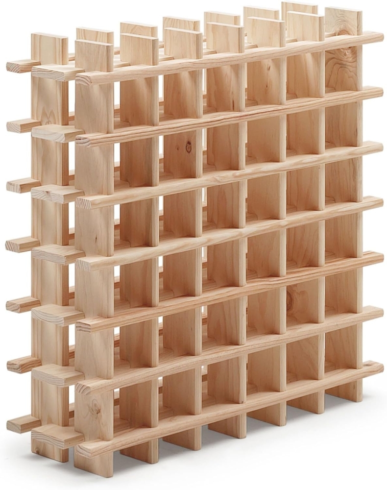 Astigarraga Kit Line Rioja Modulares Weinregal für 36 Flaschen, massives Kiefernholz, 75 x 75 x 22 cm Bild 1