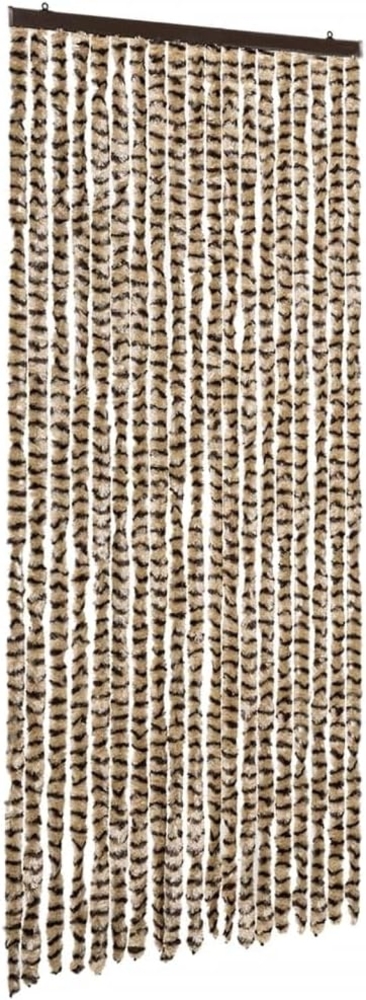 vidaXL Insektenschutz-Vorhang Beige und Braun 56x185 cm Chenille 325448 Bild 1