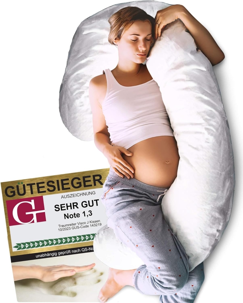 Traumreiter Seitenschläferkissen J Visco Seitenschläferkissen mit Memory Foam Support Bild 1