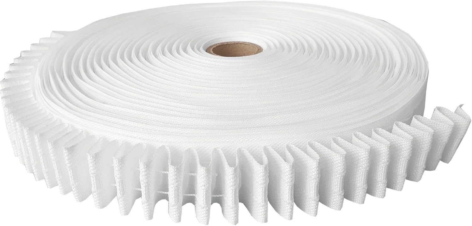 Bestgoodies Kräuselband GB-03879, Gardinen, Vorhänge, Gardinenstoff, Gardinenband zum Aufnähen (5m - 50m) in vers. Ausführungen Bild 1