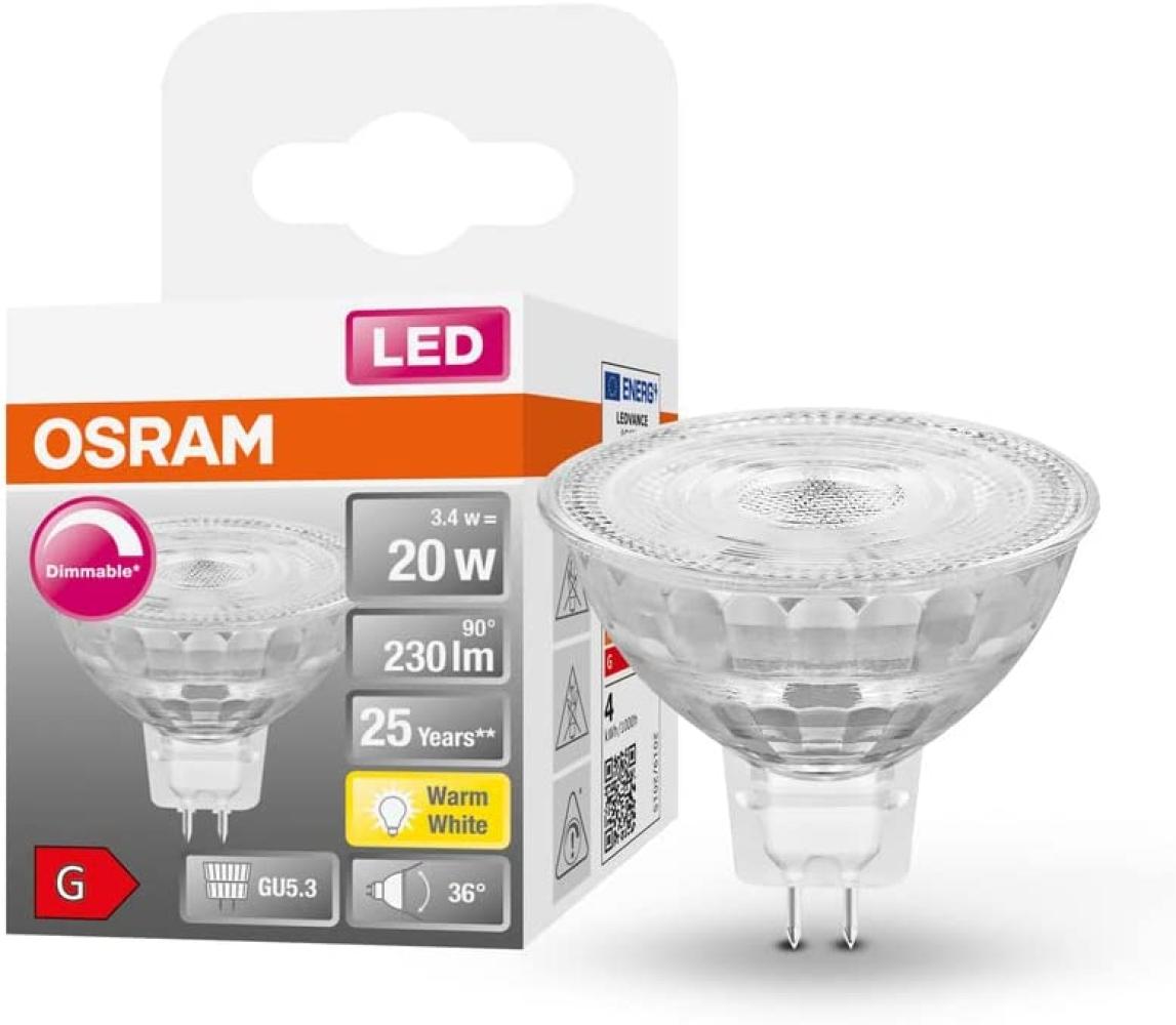 Osram LED-Lampe LED SUPERSTAR MR16 12 V 20 36 ° DIM 3. 4 W/2700 K GU5. 3 Bild 1