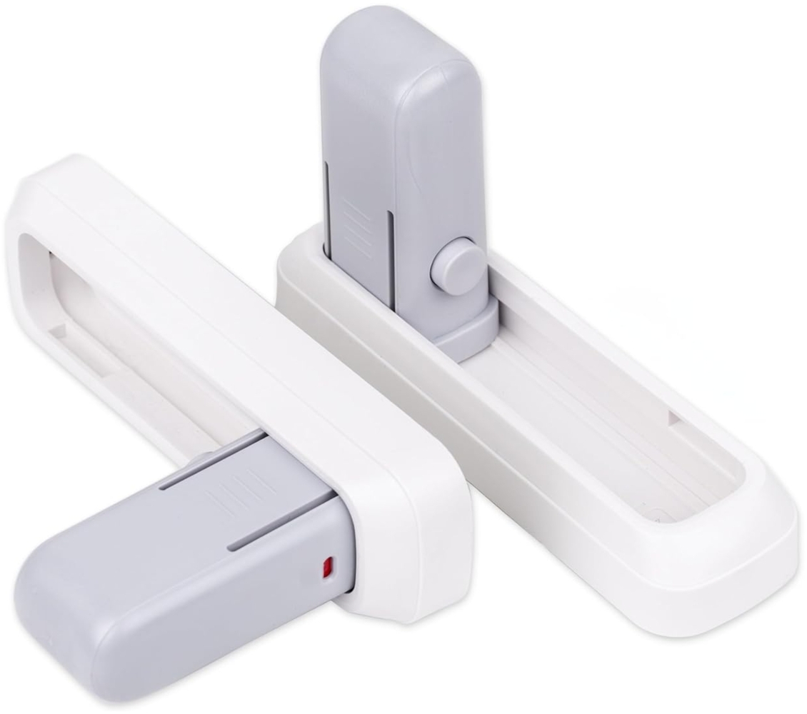 Your Day Mate Türdrückerschloss für Kinder und Haustiere, 2 Pack zum Kleben, wieder-verwendbar, 100% sicher da mit 3-Druck-Knopf-System Bild 1