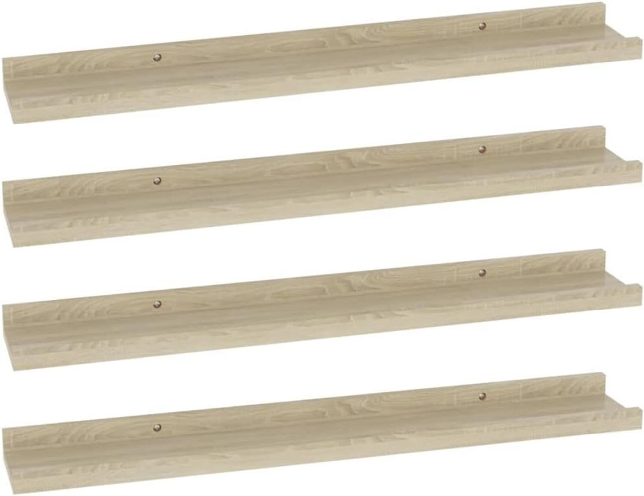 vidaXL Wandregale 4 Stk. Sonoma-Eiche 60x9x3 cm 326685 Bild 1