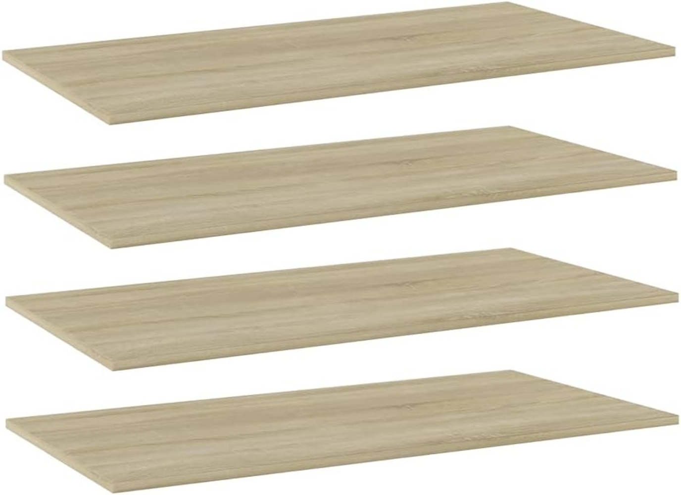 vidaXL Bücherregal-Bretter 4 Stk. Sonoma-Eiche 80x20x1,5 cm 805304 Bild 1