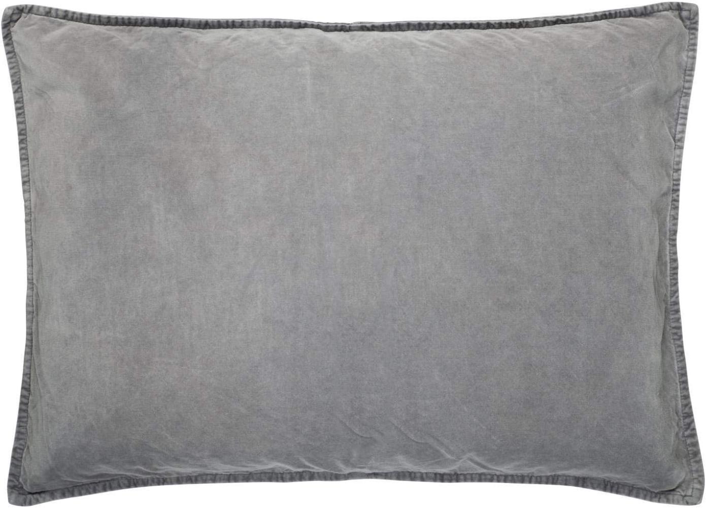 Kissenhülle Kissenbezug Samt Velour Smoke Grau 70x50cm Ib Laursen 6229 58 Bild 1