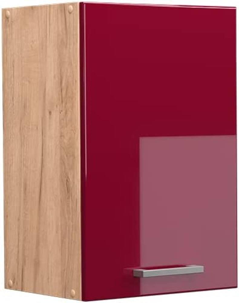 Vicco Küchenschrank Hängeschrank Unterschrank Küchenzeile R-Line Eiche Bordeaux Bild 1