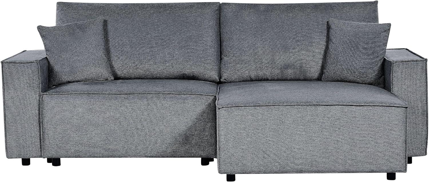 Ecksofa KARILA Dunkelgrau Linksseitig Bild 1