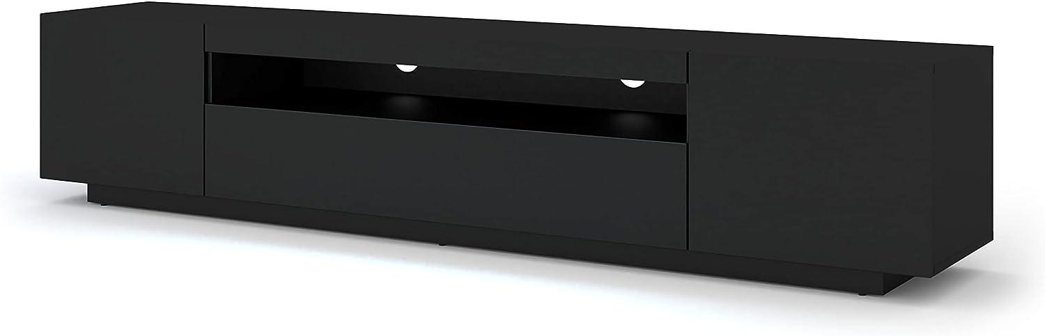 TV-Schrank AURA 200 cm schwarz matt Bild 1