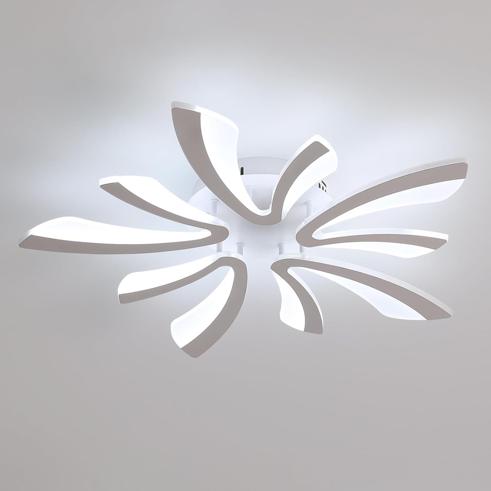 Comely LED Deckenleuchte, 50W 5625LM LED Deckenlampe Moderne Beleuchtung für Wohnzimmer Schlafzimmer, 70cm, 6500K Kaltes Weißes Licht Bild 1