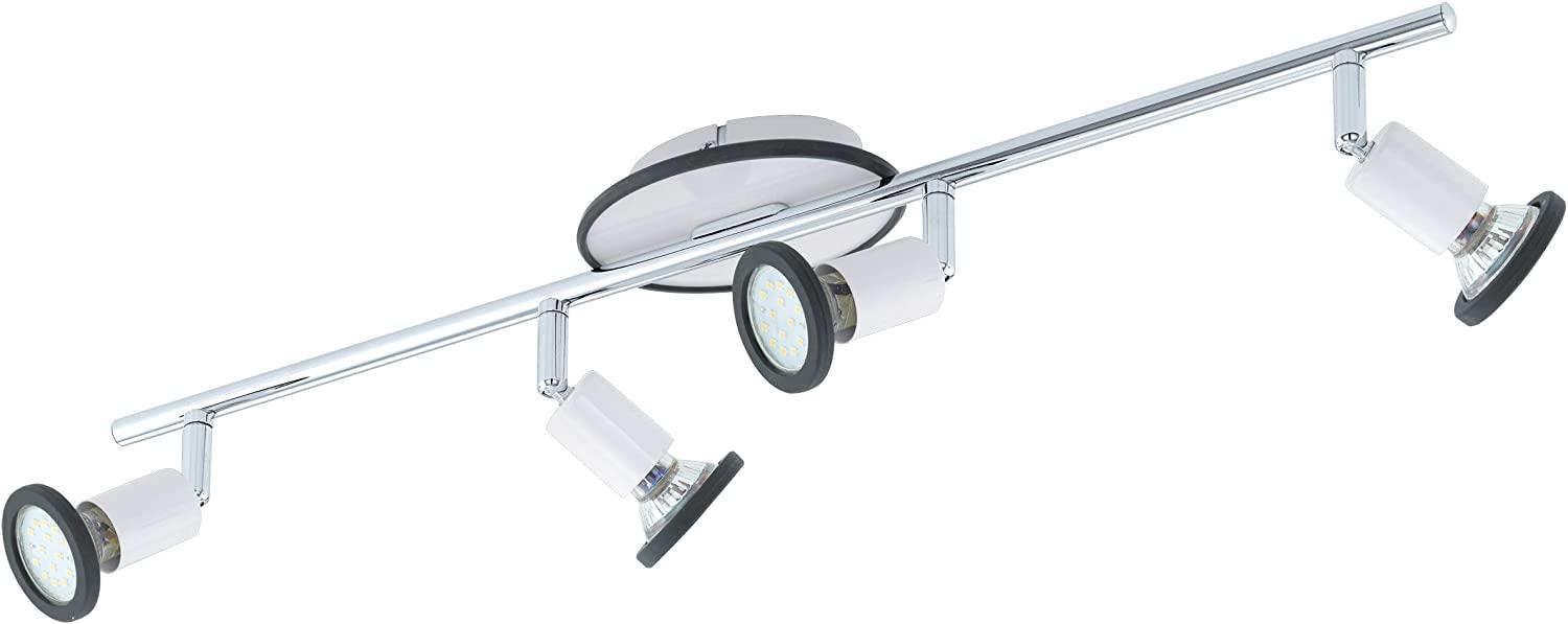 Eglo Led 4er Spot Modino weiß chrom Bild 1