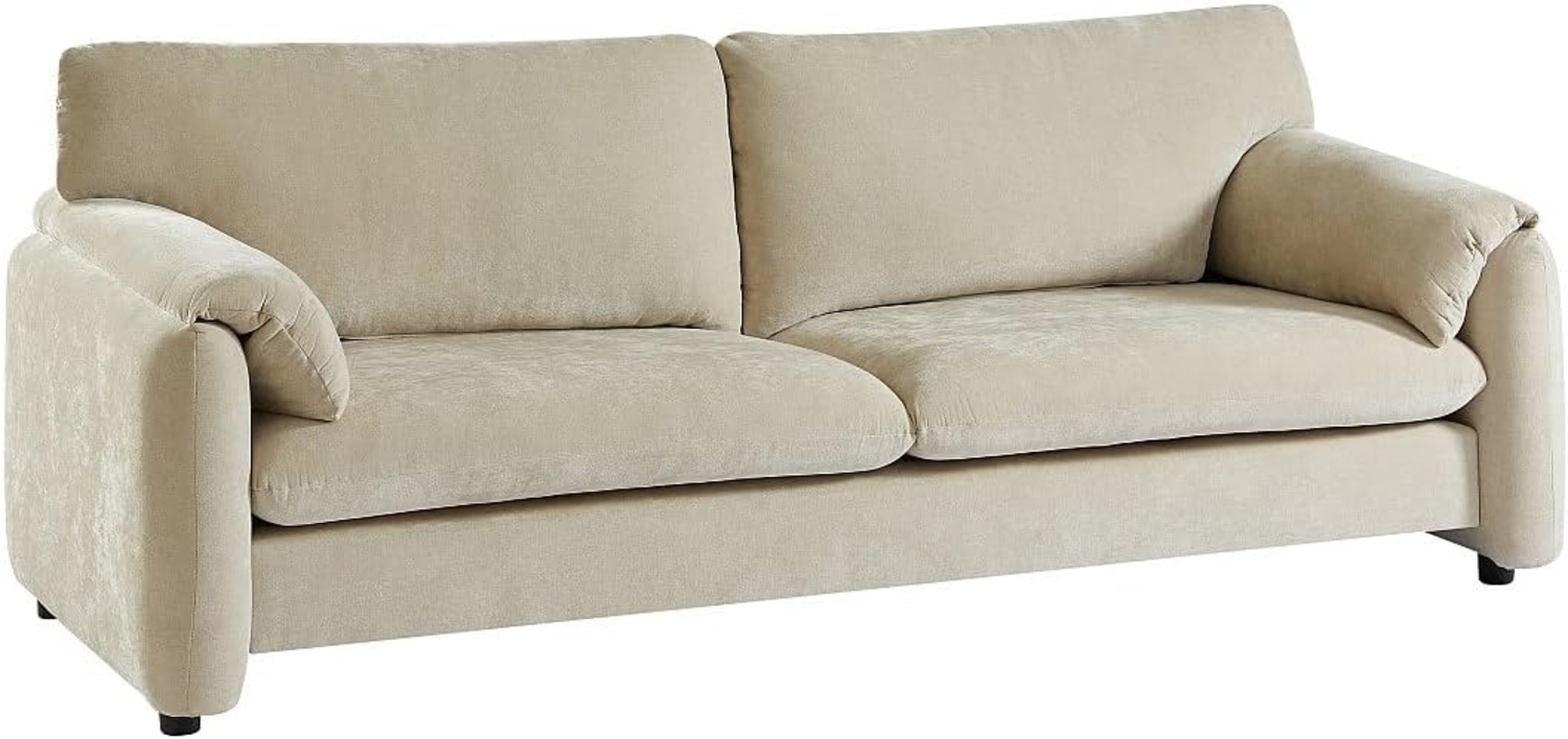 Vente-unique - Sofa 3‑Sitzer – Stoff – Beige – OPRALIO Bild 1