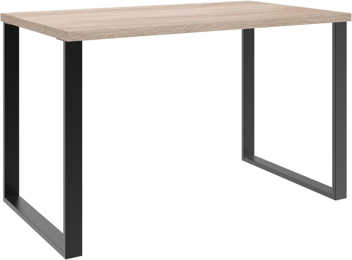 Schreibtisch >HOME DESK< in Eiche Sägerau Nachbildung - 120x75x70cm (BxHxT) Bild 1