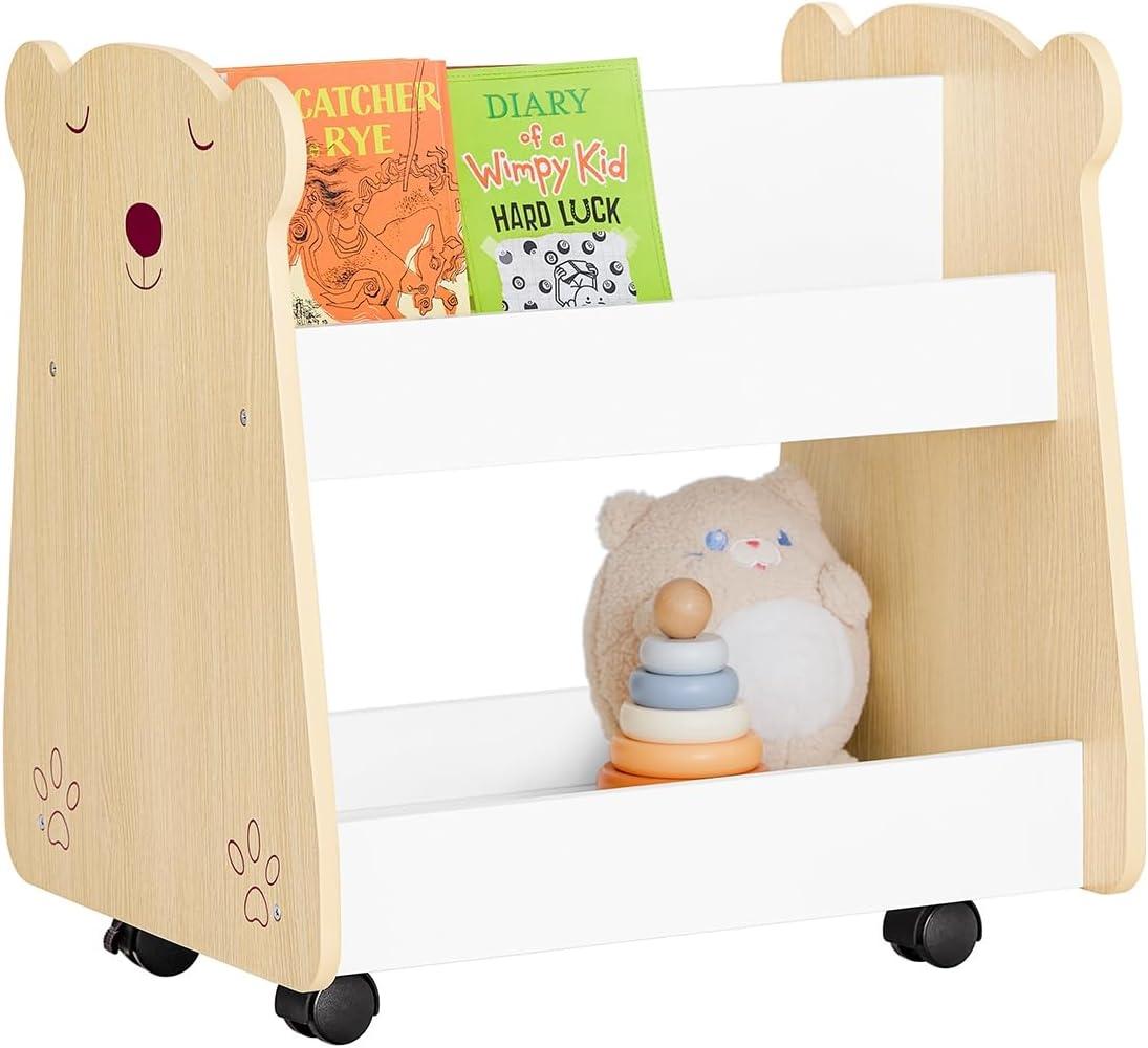 SoBuy Kinderregal KMB103, mit Rollen Organizer für Kinder Aufbewahrungsschrank Bild 1