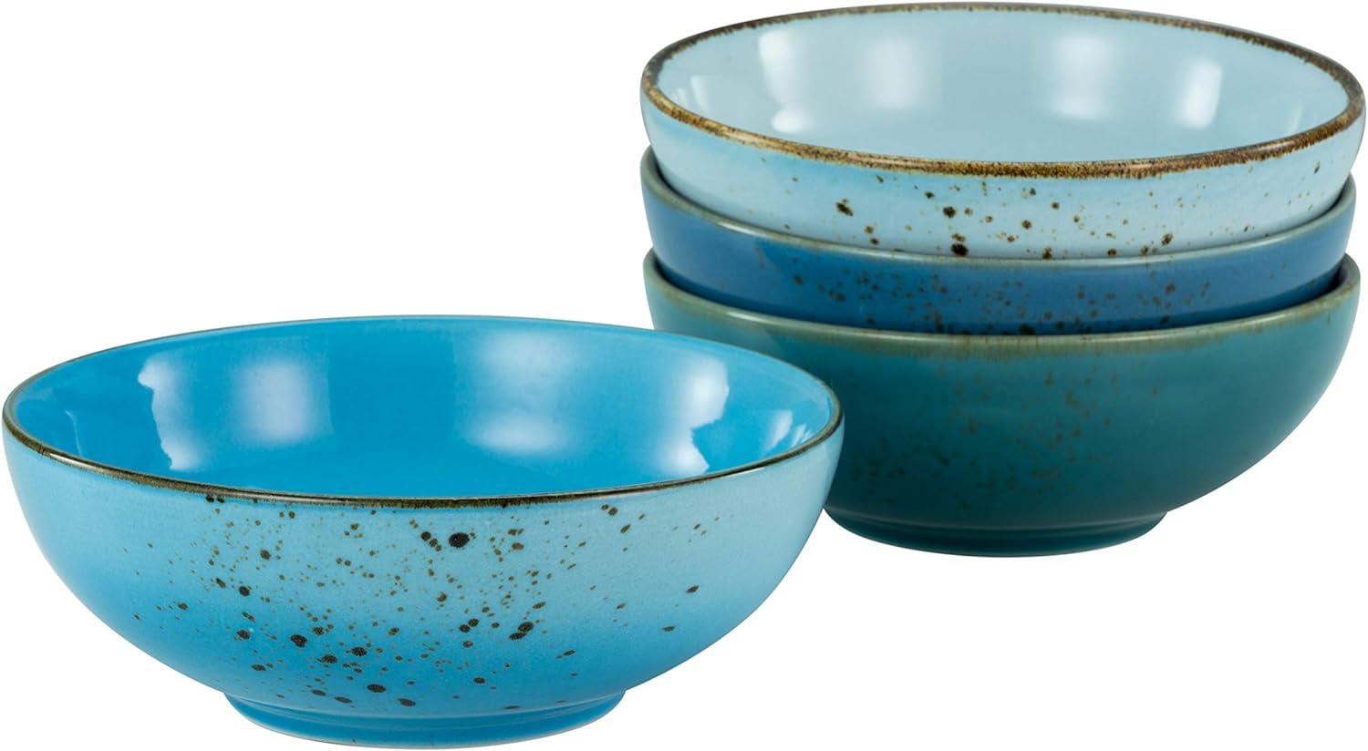 CreaTable 23430 Nature Collection Smoothibowl, Bowl-Set, Ø 16,5 cm, aqua (4er Pack) Bild 1