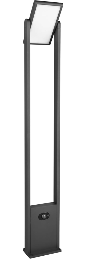 Trio Leuchten LED Außen Wegeleuchte Malawi 453769142, Aluminium Druckguss Anthrazit, 5 Watt LED, Hybrid Solar/Netzbetrieb, Dämmerungssensor, Bewegungssensor Bild 1