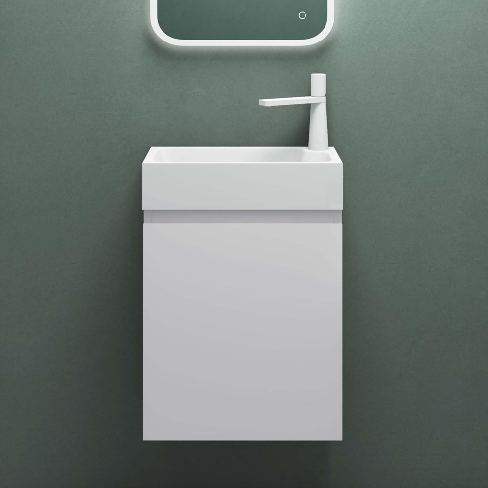 Mai & Mai Badmöbel-Set Gäste Wc Waschbeckenunterschrank Waschtisch mit Unterschrank P02 Bild 1