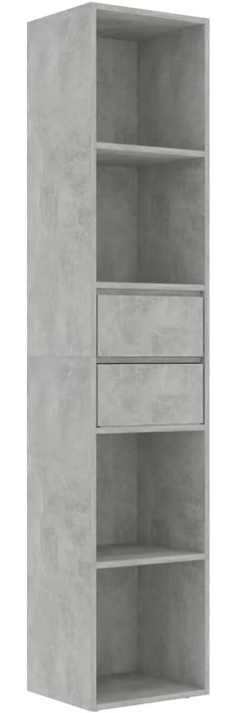vidaXL Bücherregal Betongrau 36x30x171 cm Holzwerkstoff 802871 Bild 1