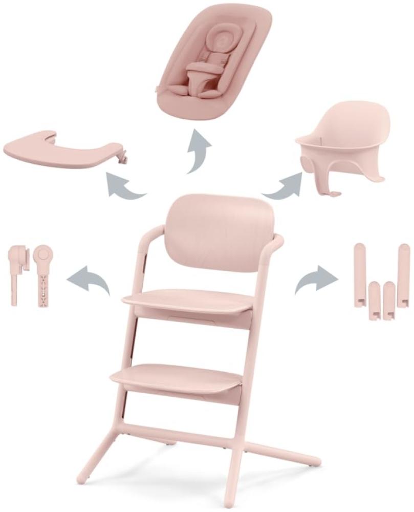 Cybex Lemo Hochstuhl 4in1 Set mit Neugeborenenset Pearl Pink Bild 1