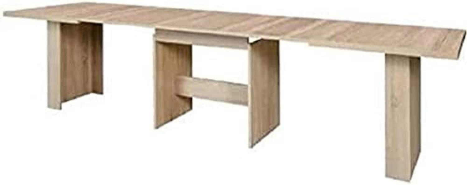 FORTE Dining Tables Esstisch ausziehbar, Holzwerkstoff, Beige, 140 x 72,8 x 90 cm Bild 1