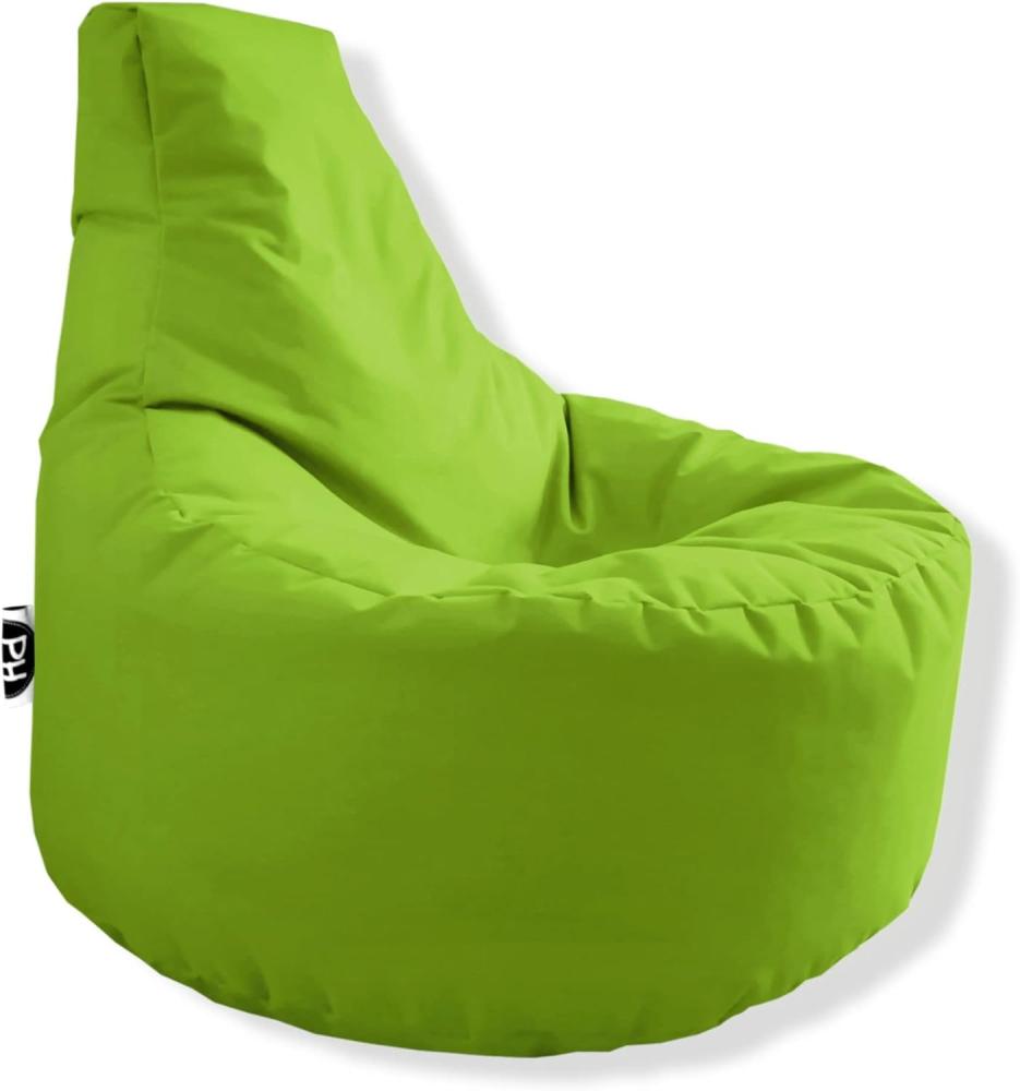 Patchhome Gamer Kissen Lounge Kissen Sitzsack Sessel Sitzkissen In & Outdoor geeignet fertig befüllt | Kiwi - Ø 75cm x Höhe 80cm - in 2 Größen und 25 Farben Bild 1