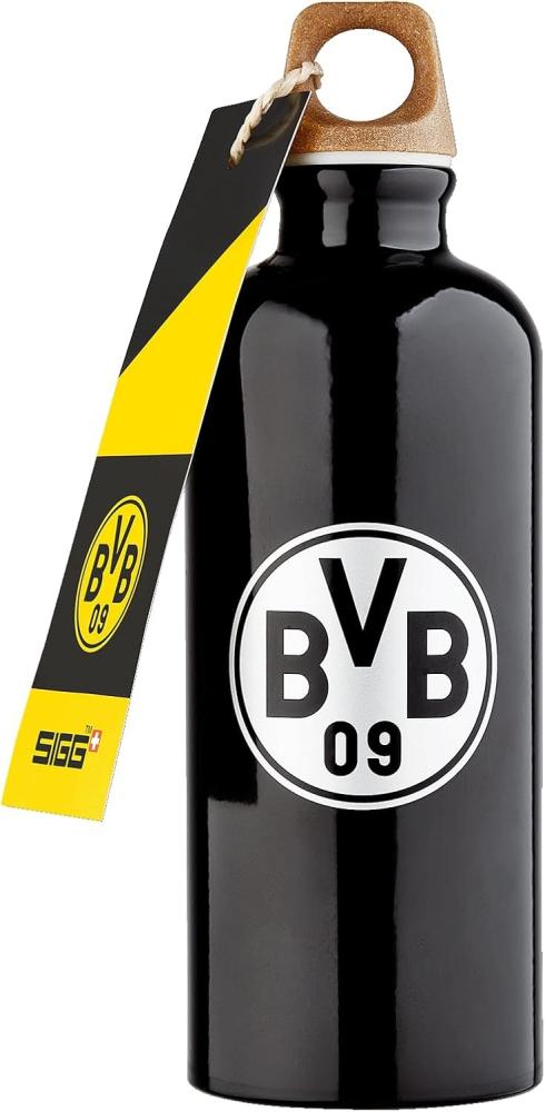 Trinkflasche BVB schwarz Bild 1