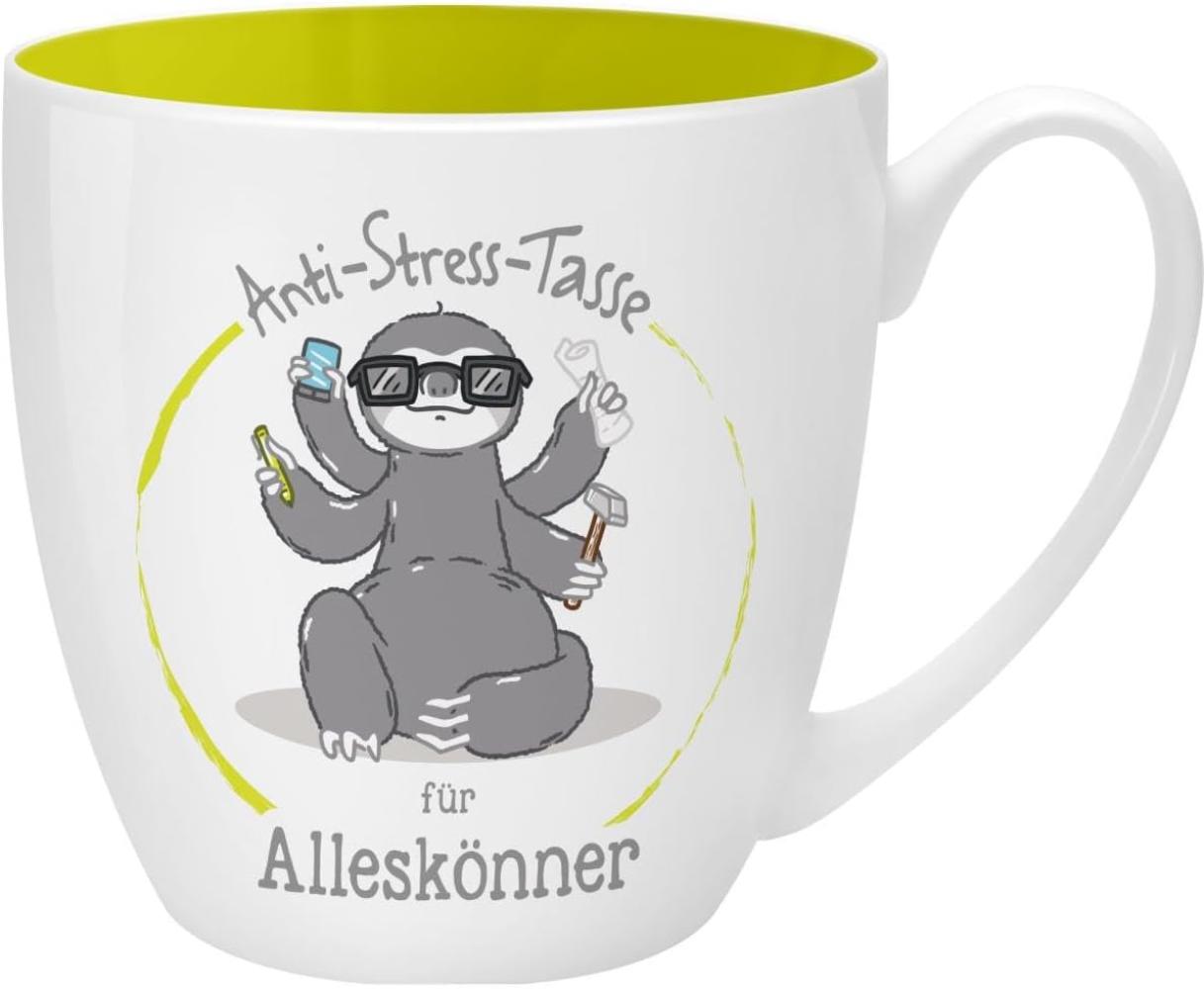 GRUSS & CO Anti-Stress-Tasse Motiv "Alleskönner" | Tasse mit Spruch, 45 cl, New Bone China | Geschenk lustig | 45513 Bild 1