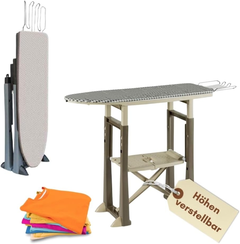 GarPet Bügelbrett XXL Bügelbrett Breit Klappbares Bügeltisch Bügelstation verstellbar Bild 1