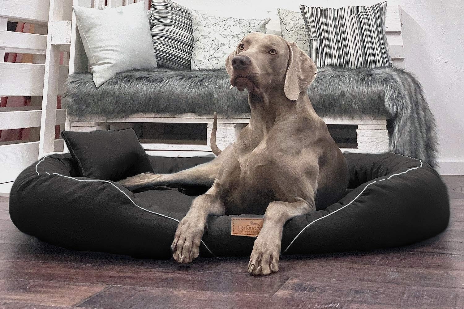 TIFFANY COUTURE Orthopädisches Hundebett - 145x105cm, 01 Braun Bild 1