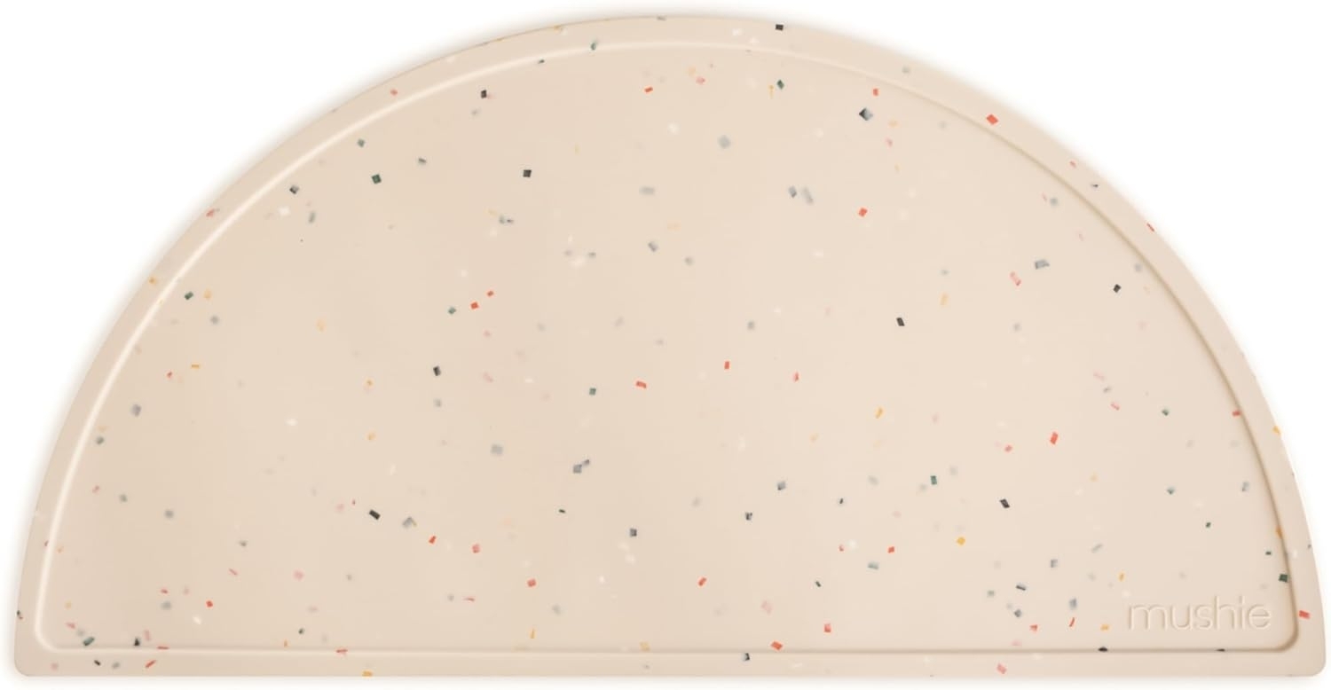 Mushie Platzset Vanilla Confetti, Silikon Platzdeckchen Malunterlage Platzset BPA-frei Bild 1