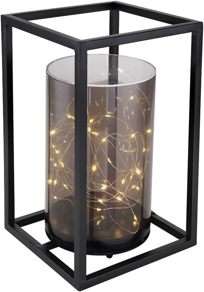 LED Solarleuchte, Gartendeko, schwarz, Lichterkette, H 28 cm Bild 1