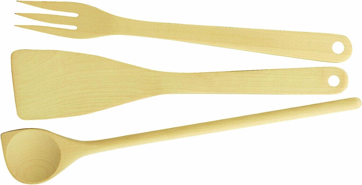 Tescoma Löffel, Schaufel und Gabel, natürlich, 39. 5x9. 5x2 cm, 3 Bild 1