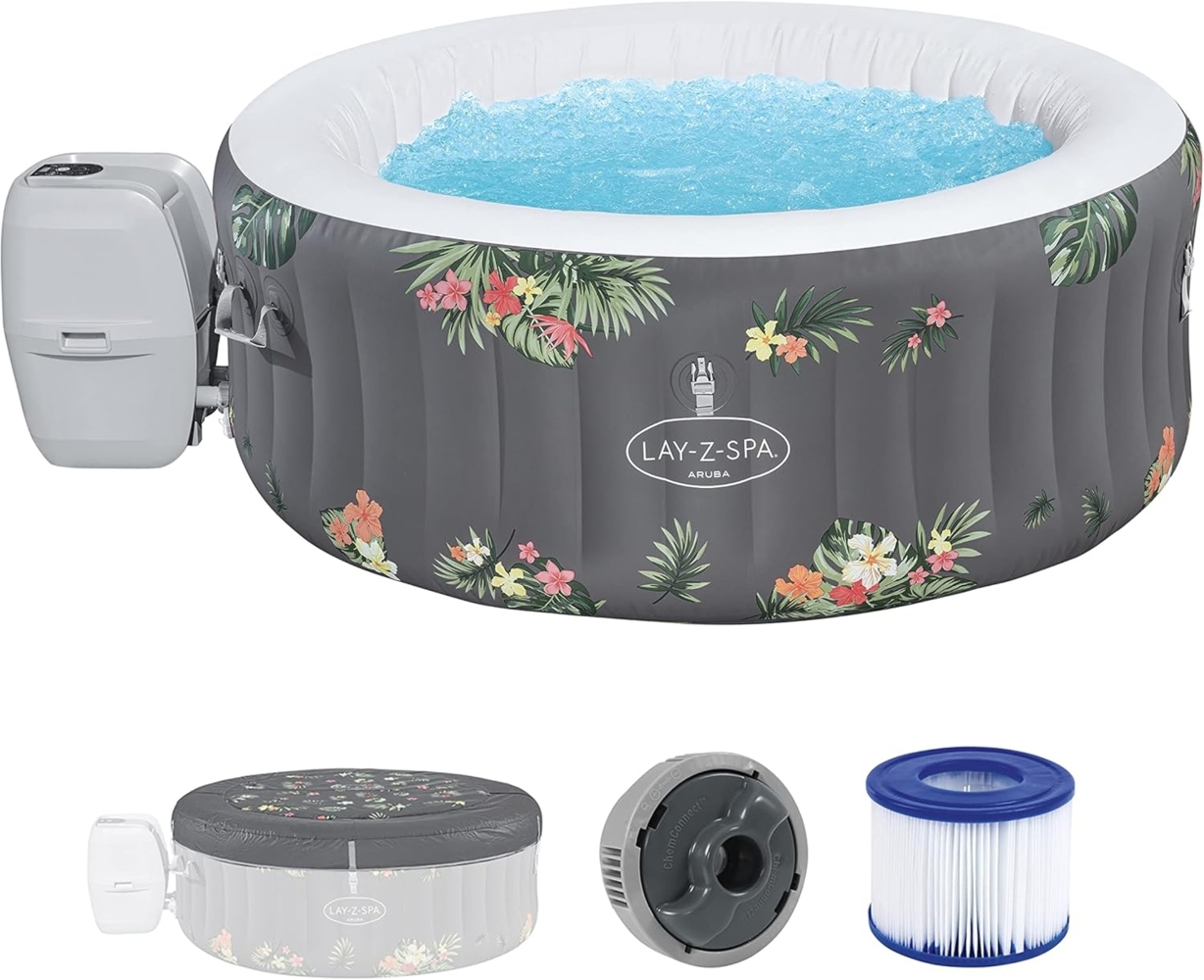 LAY-Z-SPA® Whirlpool 'Aruba AirJet™', Ø 170 x 66 cm, rund Bild 1