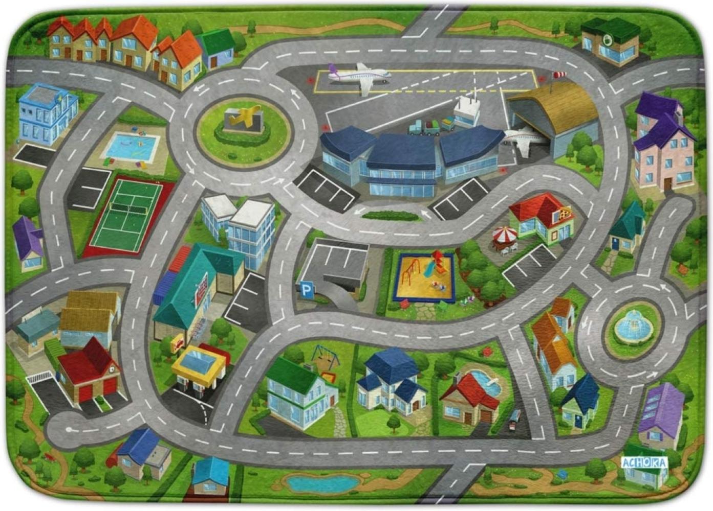 Spielteppich 'Speedway City Airport' 100 x 150 cm Bild 1