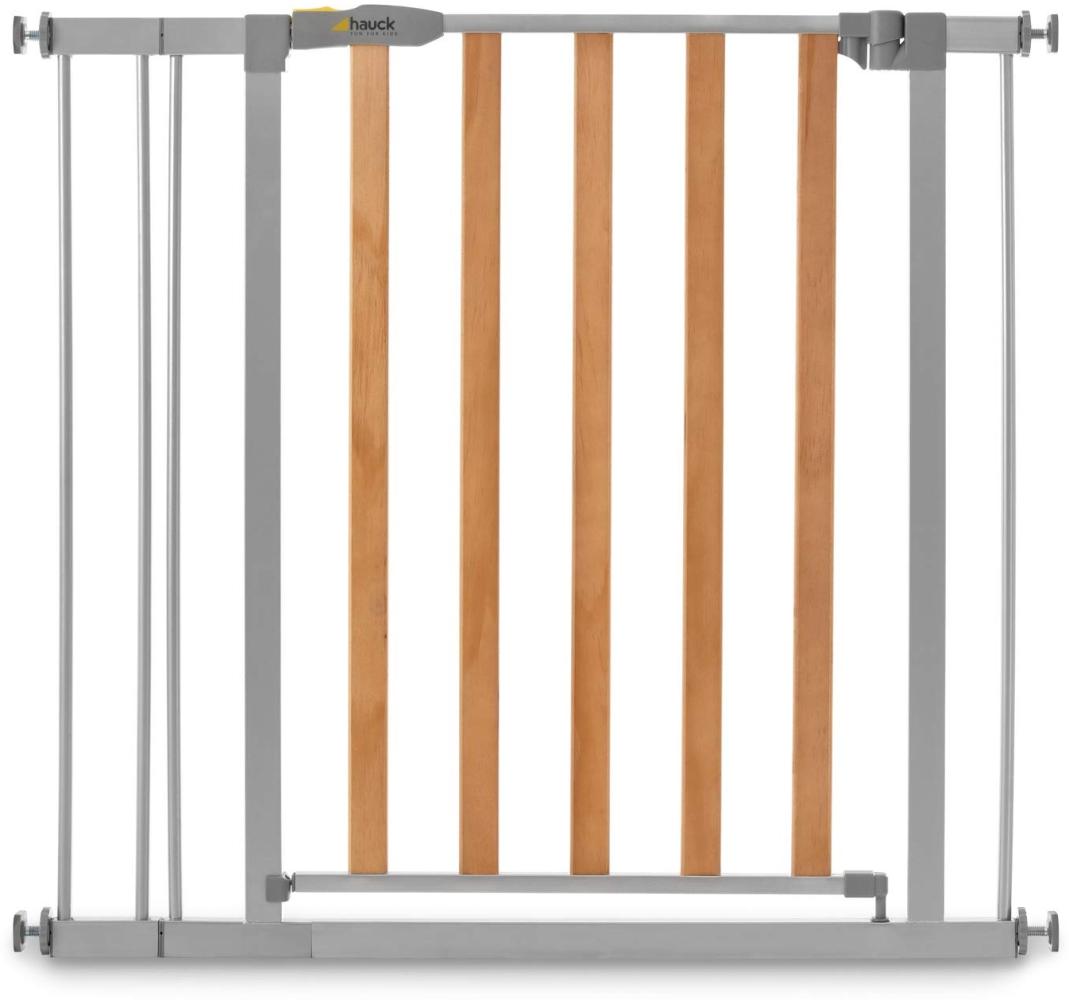 Hauck Türschutzgitter Wood Lock 2 von 75-80 cm + 9cm Verlängerung Bild 1