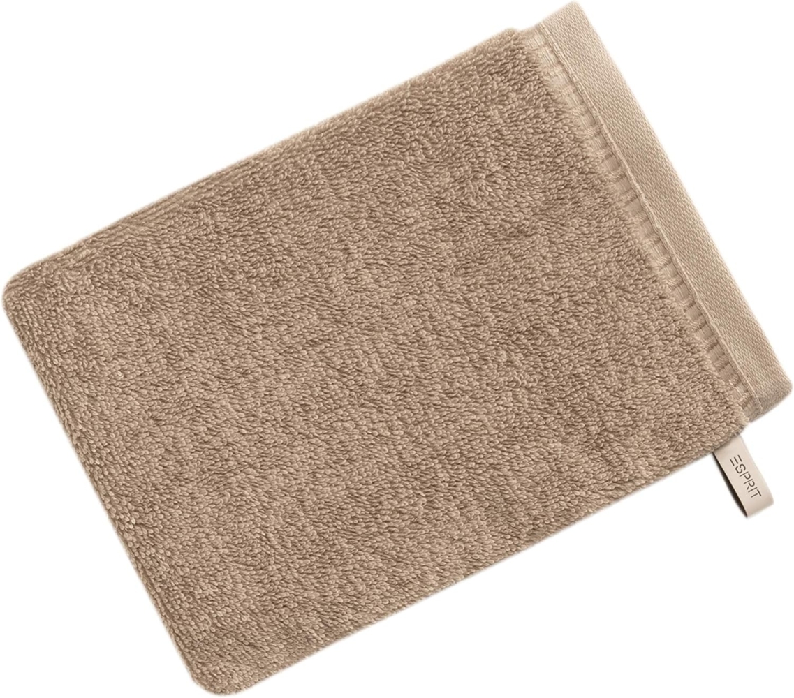 Esprit Handtücher Modern Solid | Waschhandschuh 16x22 cm | mocca Bild 1