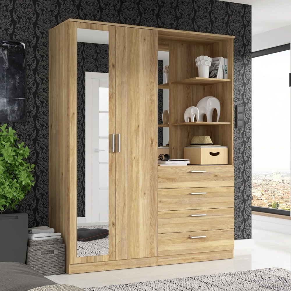 FORTE Kompaktgarderobe B/H/T 159,3/203,4/52,7 cm, Stauraumwunder Bild 1