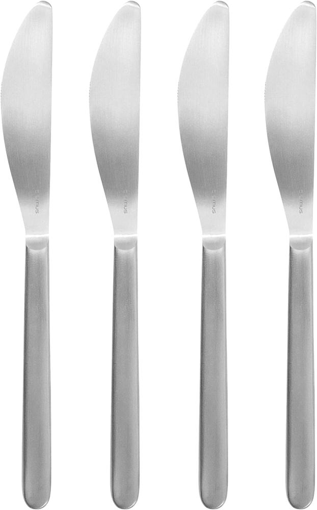 Blomus STELLA Set 4 Buttermesser, Besteck, Essbesteck, Tischbesteck, Edelstahl matt, Edelstahl, 63954 Bild 1