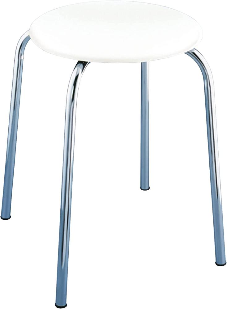 Hocker mit rundem Sitz Livorno von WENKO, komfortabler und eleganter Badhocker Bild 1