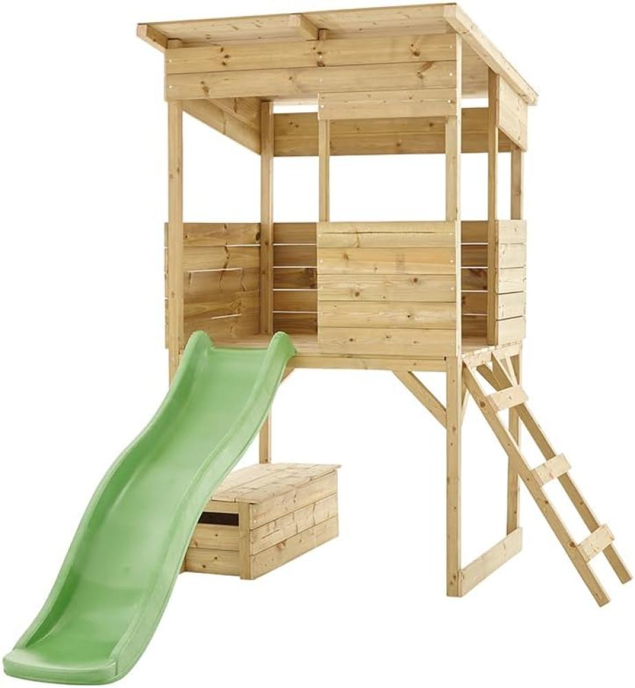 Westmann Holz Stelzenhaus Wildnis | Spielhaus mit Rutsche | Natur | 241x167x205 cm Bild 1