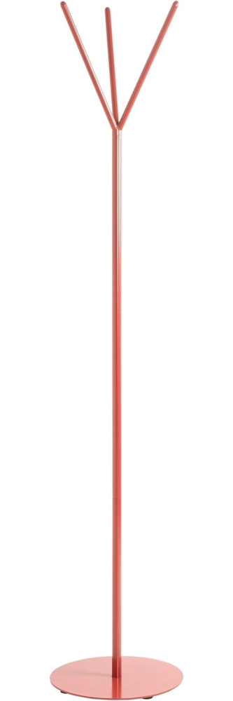 HAKU Möbel Garderobenständer, rot (Korallenrot), Metall - Maße: H 173 x Ø 35 cm, Style: Modern Bild 1