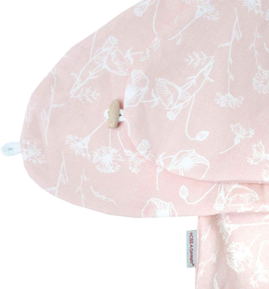 HOBEA-Germany Stillkissenbezug für Stillkissen 190cm Designs (Mohnblume Altrosa) Bild 1