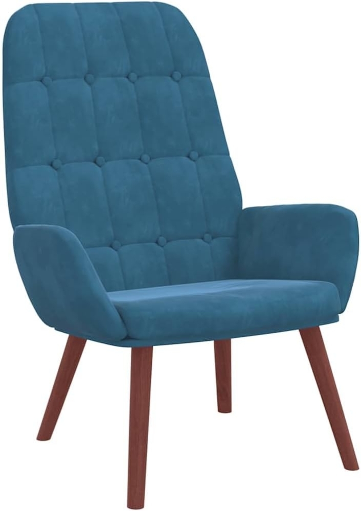 vidaXL Relaxsessel Blau Samt 4102642 Bild 1