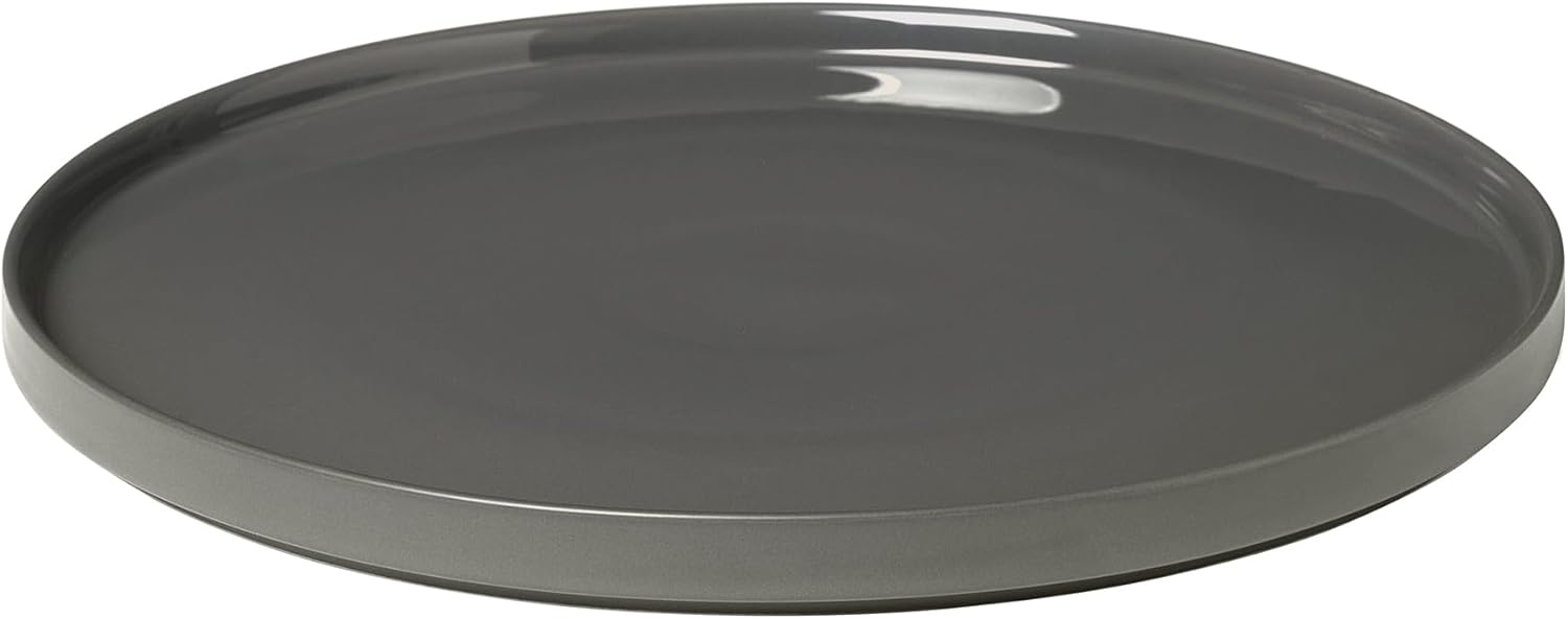 Blomus Pilar Servierteller, Teller, Essteller, Geschirr, Keramik, Pewter, 35 cm, 63965 Bild 1