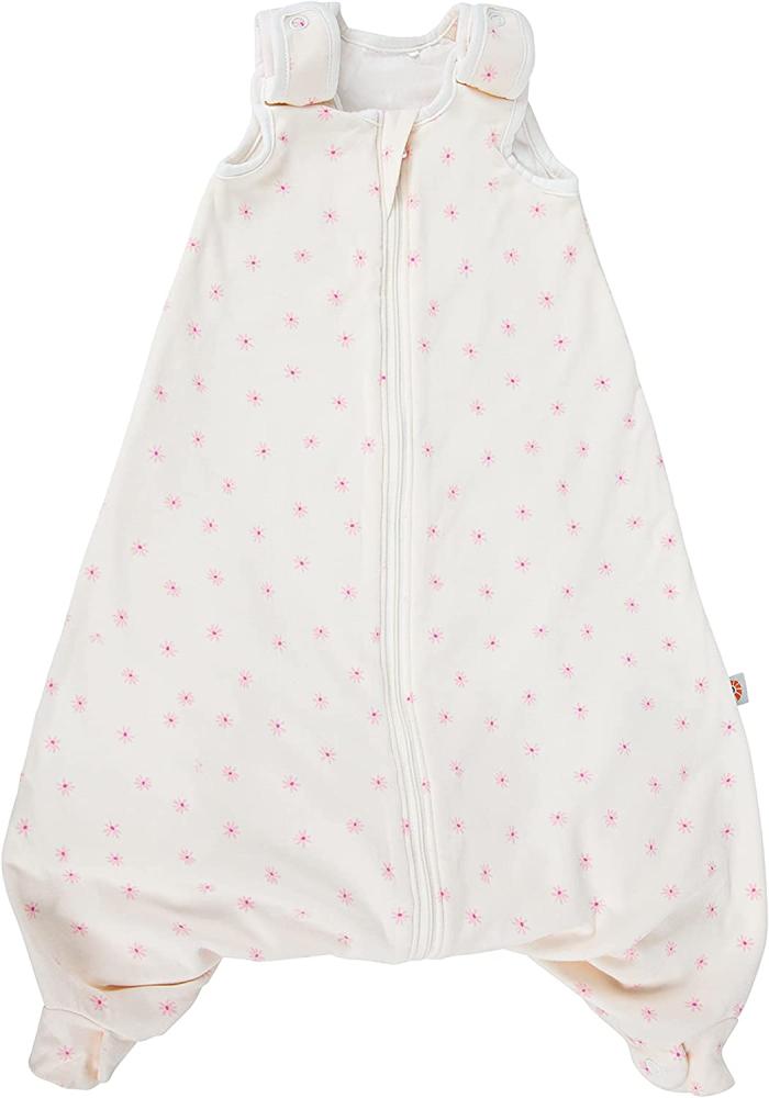 ERGObaby Ganzjahres Baby-Schlafsack mit Füßen Gurtschlitz 18-36 Monate Baumwolle TOG 1 Sommer Winter, On The Move Daisies, SLBLGDSY1, Small Single Bild 1