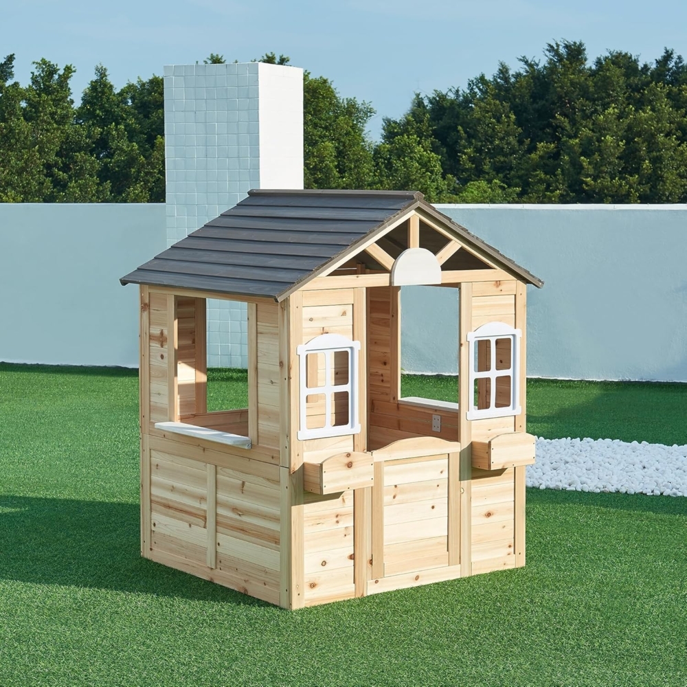 Spielhaus Acciano 131x113x97 cm Tannenholz [casa. pro] Bild 1