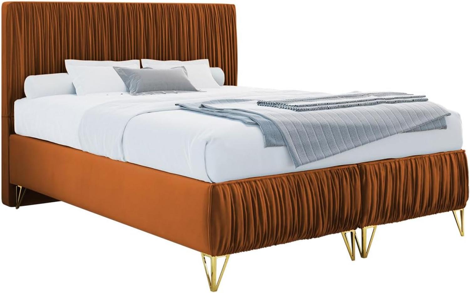 mirjan24 Boxspringbett Lux II , braun, 180 x 200 cm Bild 1