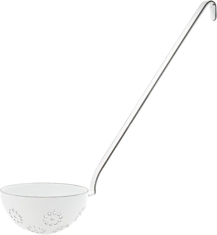 Riess Schöpflöffel Emaille Schöpfkelle Weiß 8 cm Bild 1