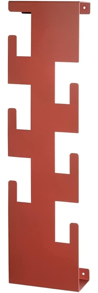 HAKU Möbel Wandgarderobe rot, Stahl - Maße: B 15 cm x H 60 cm x T 8 cm, Style: Modern Bild 1