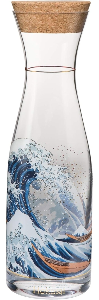 Goebel Die Welle, Hokusai, Karaffe, Glaskaraffe, Wasserkaraffe, Dekoration, Glas, 66847281 Bild 1